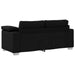 Loveseat Zwart 180 cm Stof