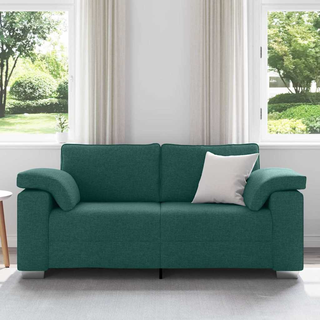Loveseat Donkergroen 180 cm Stof