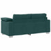 Loveseat Donkergroen 180 cm Stof