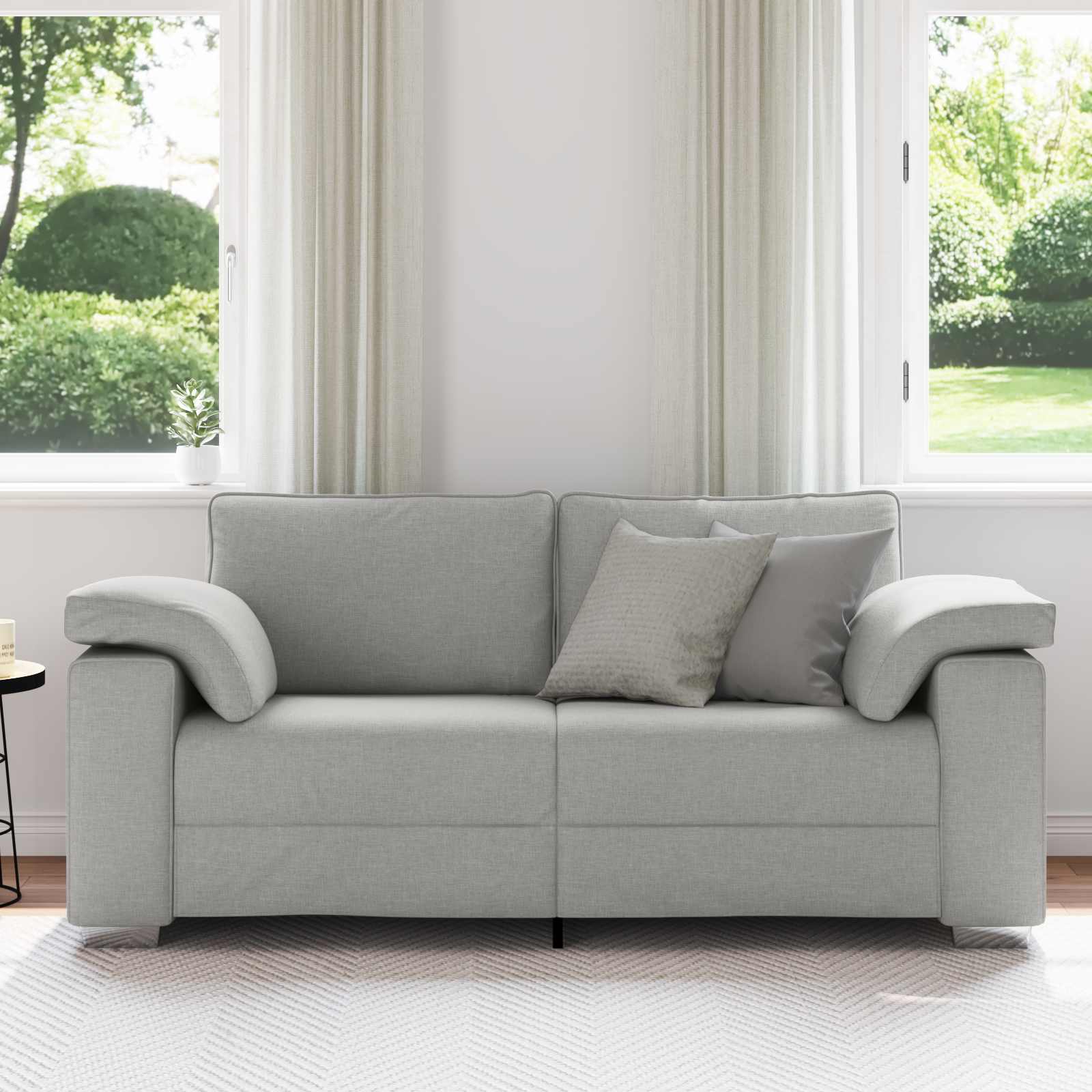Loveseat Wolkengrijs 180 cm Stof