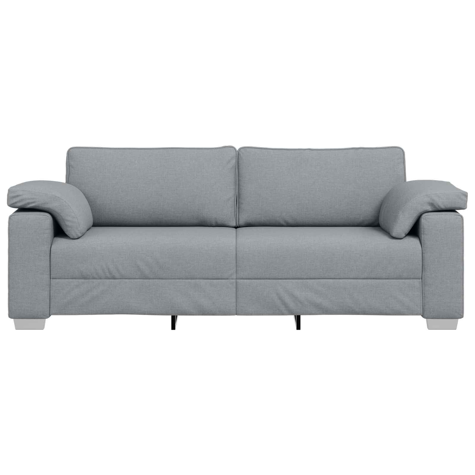3-Zits Bank Lichtgrijs 220 cm Stof