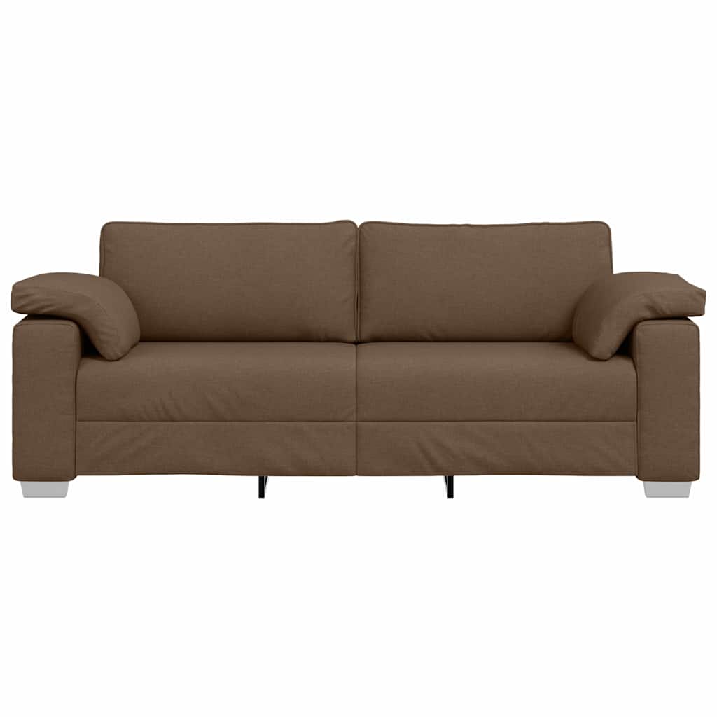 3-Zits Bank Bruin 220 cm Stof