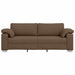 3-Zits Bank Bruin 220 cm Stof
