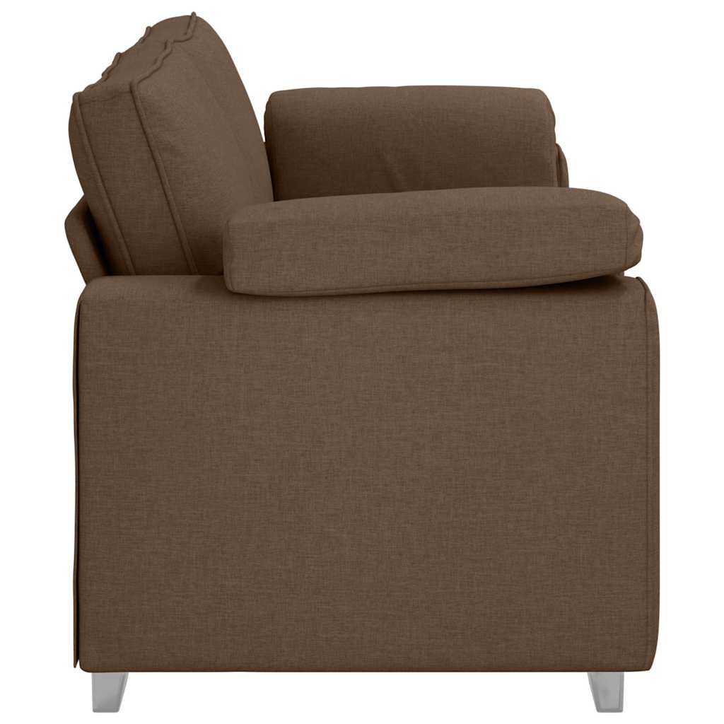 3-Zits Bank Bruin 220 cm Stof