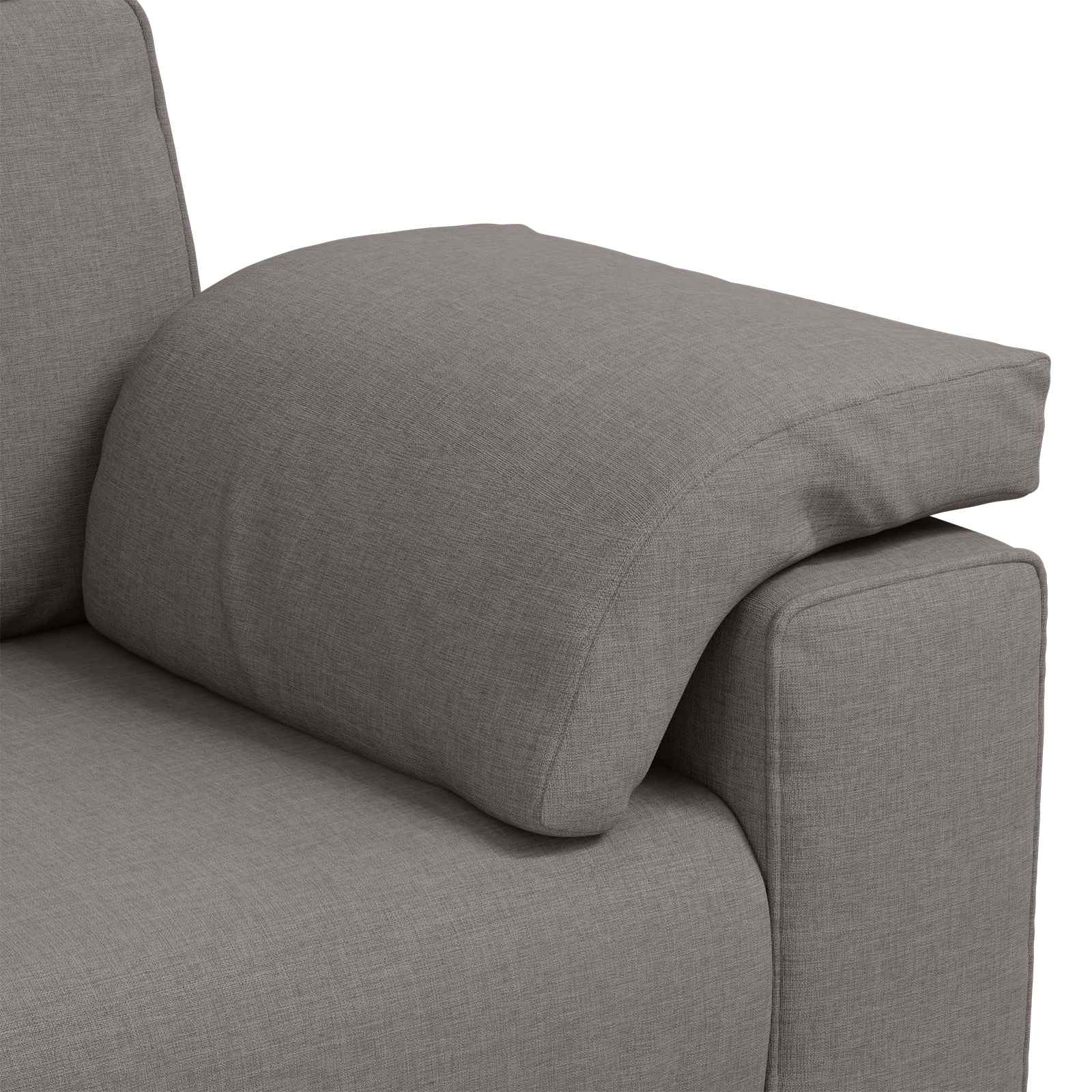 3-Zits Bank Taupe 220 cm Stof