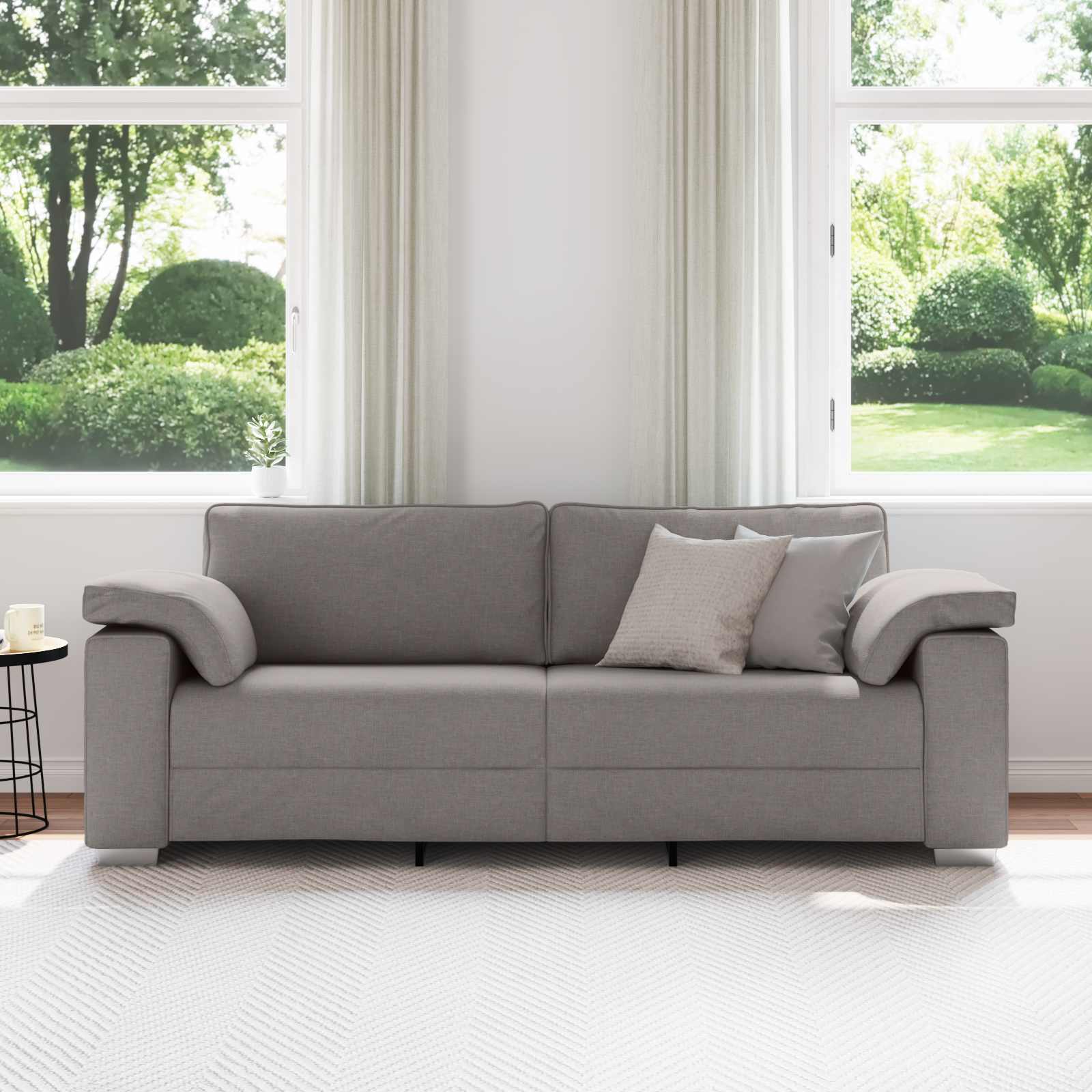 3-Zits Bank Taupe 220 cm Stof