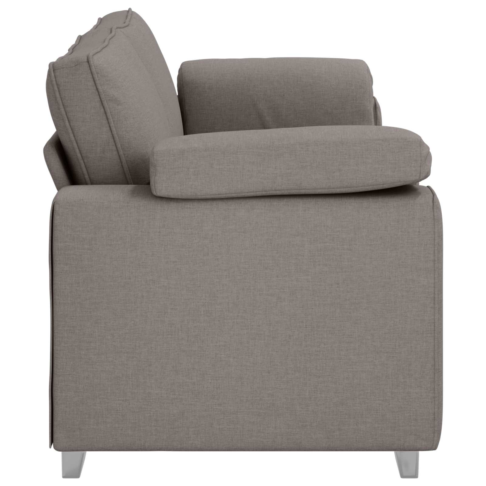 3-Zits Bank Taupe 220 cm Stof
