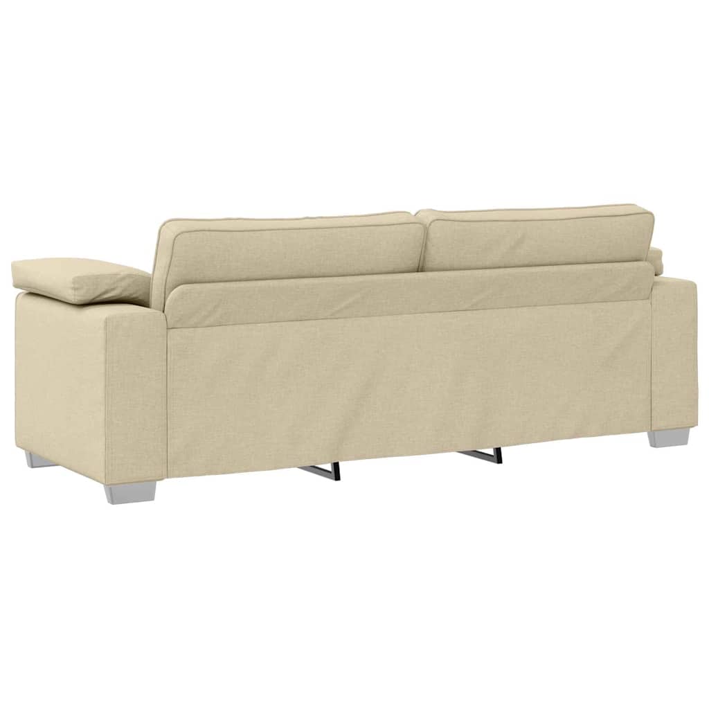 3-Zits Bank Crème 220 cm Stof