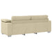 3-Zits Bank Crème 220 cm Stof