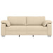 3-Zits Bank Crème 220 cm Stof