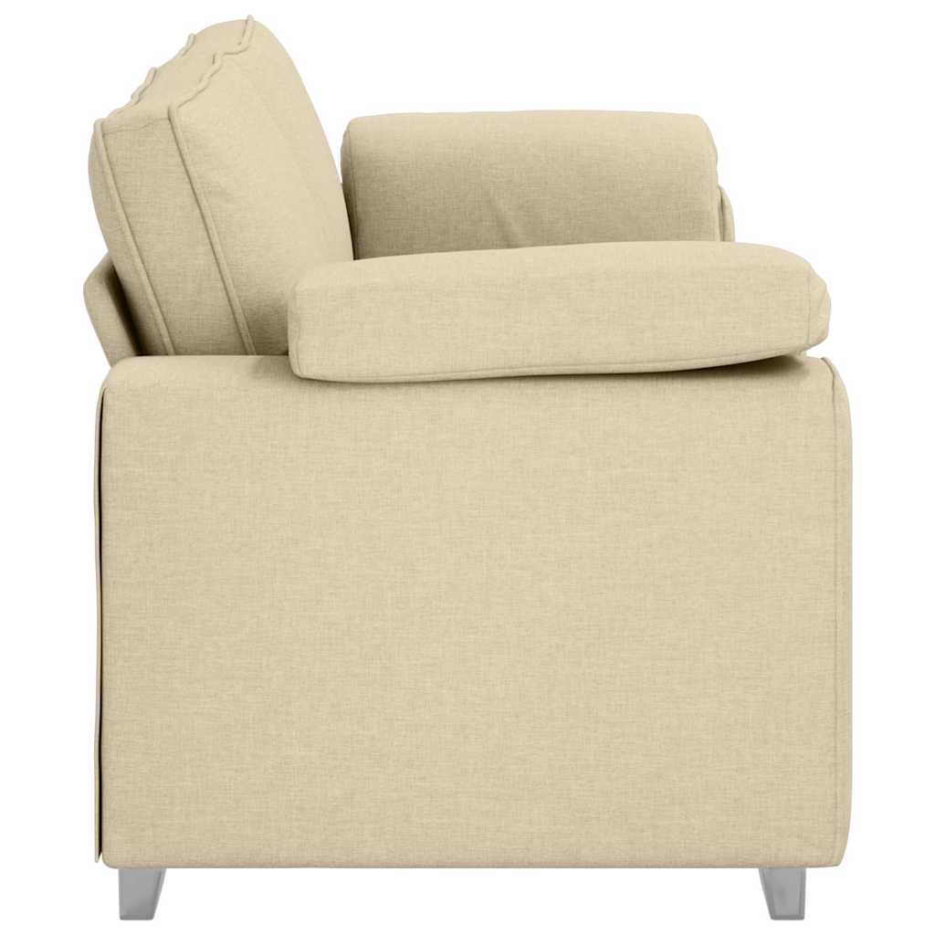 3-Zits Bank Crème 220 cm Stof