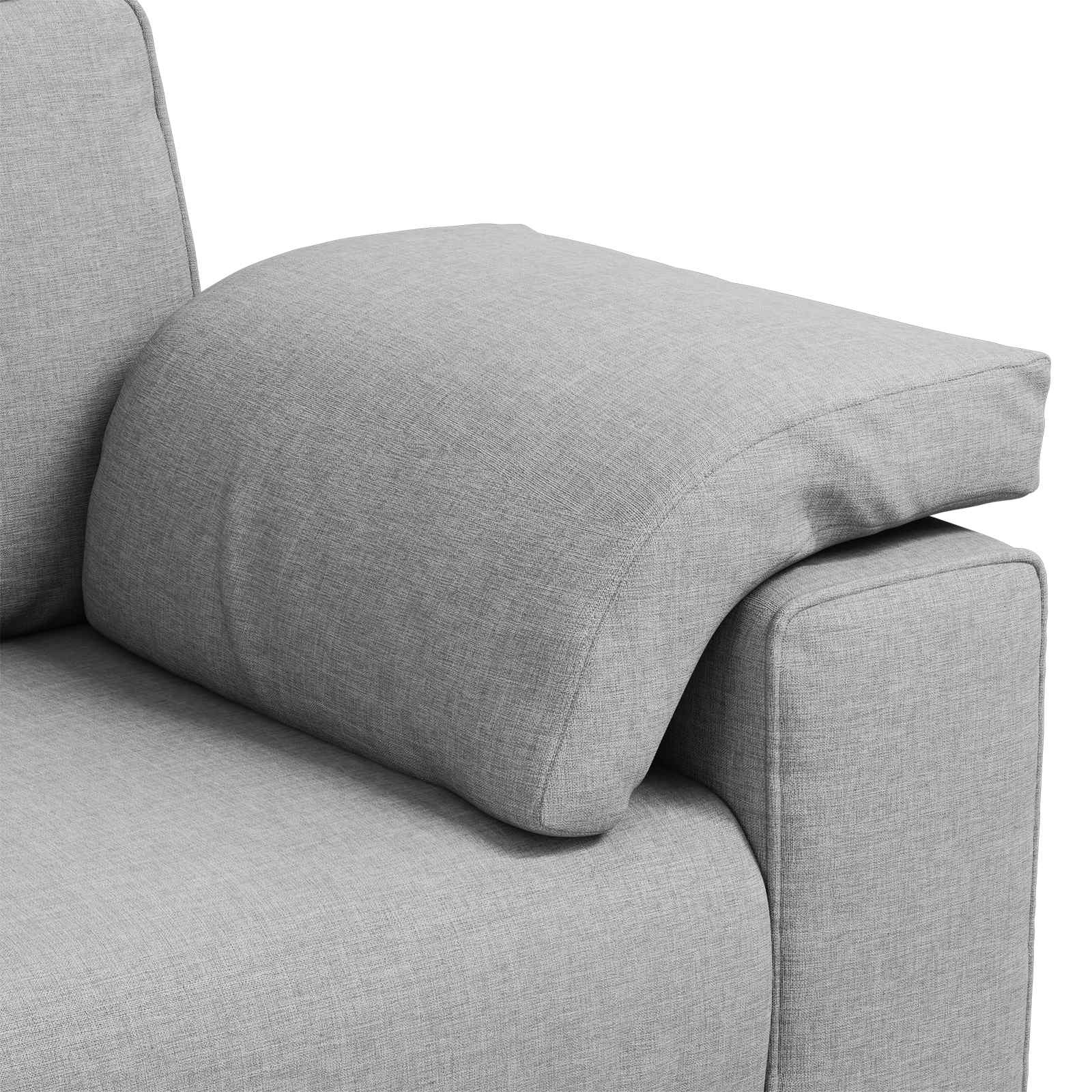 3-Zits Bank Wolkengrijs 220 cm Stof