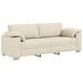 3-Zits Bank Beige 220 cm Linnen-mix stof