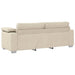 3-Zits Bank Beige 220 cm Linnen-mix stof