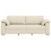 3-Zits Bank Beige 220 cm Linnen-mix stof