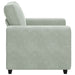Fauteuil 100x77x82 cm fluweel lichtgrijs