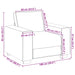 Fauteuil 100x77x82 cm fluweel lichtgrijs