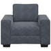 Fauteuil 100x77x82 cm fluweel donkergrijs