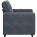 Fauteuil 100x77x82 cm fluweel donkergrijs