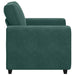 Sofastoel Donkergroen 100x77x82 cm Fluweel