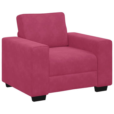 Sofastoel Wijnrood 100x77x82 cm Fluweel