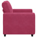 Sofastoel Wijnrood 100x77x82 cm Fluweel