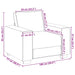 Sofastoel Wijnrood 100x77x82 cm Fluweel