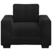 Fauteuil 100x77x82 cm fluweel zwart
