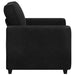 Fauteuil 100x77x82 cm fluweel zwart