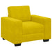 Sofastoel Geel 100x77x82 cm Fluweel