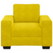 Sofastoel Geel 100x77x82 cm Fluweel