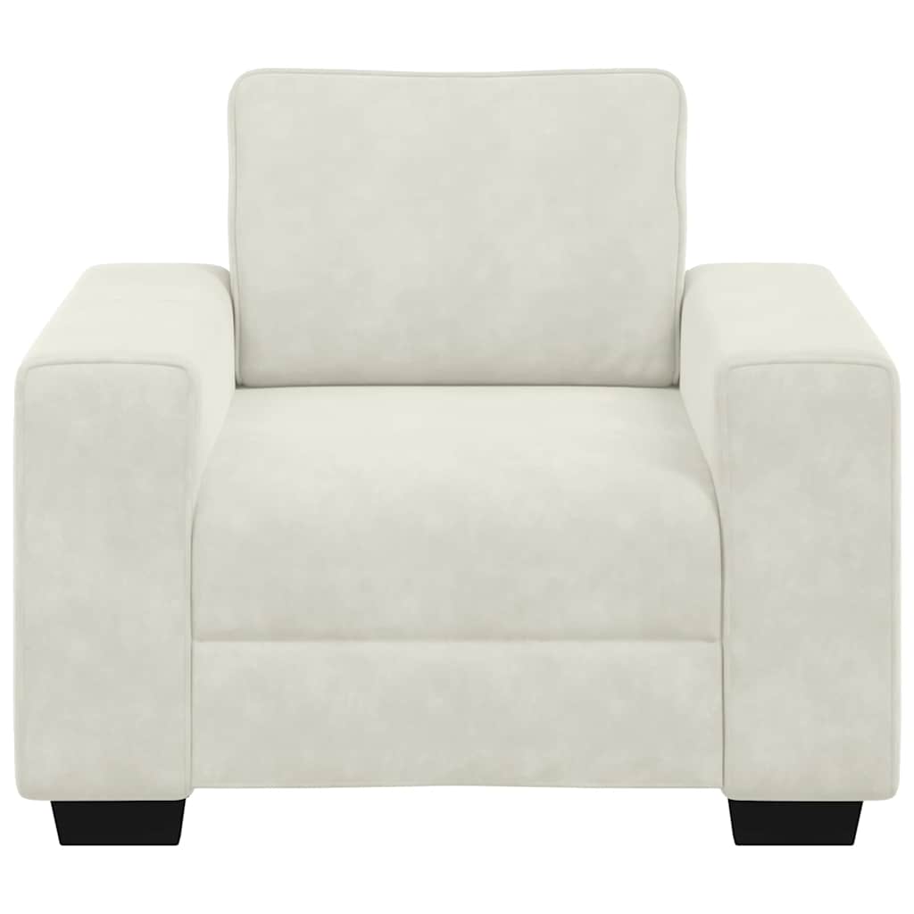 Sofastoel Crème 100x77x82 cm Fluweel