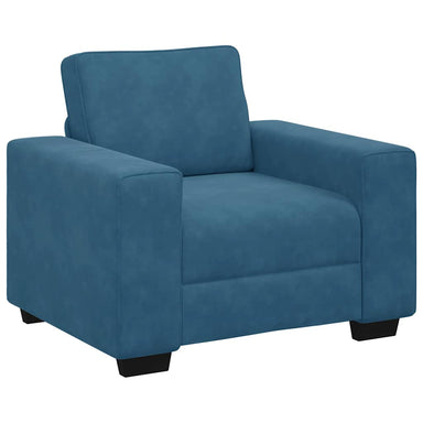 Sofastoel Blauw 100x77x82 cm Fluweel