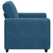 Sofastoel Blauw 100x77x82 cm Fluweel