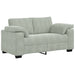 Loveseat bank 160x77x82 cm fluweel lichtgrijs