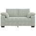 Loveseat bank 160x77x82 cm fluweel lichtgrijs