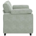 Loveseat bank 160x77x82 cm fluweel lichtgrijs