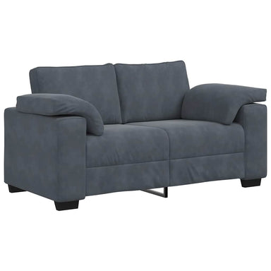 Loveseat bank 160x77x82 cm fluweel donkergrijs