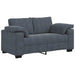 Loveseat bank 160x77x82 cm fluweel donkergrijs