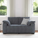Loveseat bank 160x77x82 cm fluweel donkergrijs