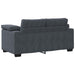 Loveseat bank 160x77x82 cm fluweel donkergrijs