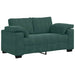 Loveseat Sofa Donkergroen 160x77x82 cm Fluweel