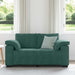 Loveseat Sofa Donkergroen 160x77x82 cm Fluweel