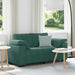 Loveseat Sofa Donkergroen 160x77x82 cm Fluweel