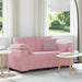 Loveseat Sofa Roze 160x77x82 cm Fluweel