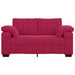 Loveseat Sofa Wijnrood 160x77x82 cm Fluweel