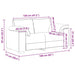 Loveseat bank 160x77x82 cm fluweel zwart