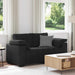 Loveseat bank 160x77x82 cm fluweel zwart