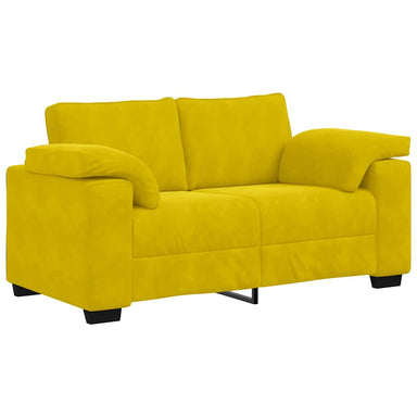 Loveseat Sofa Geel 160x77x82 cm Fluweel