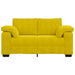 Loveseat Sofa Geel 160x77x82 cm Fluweel